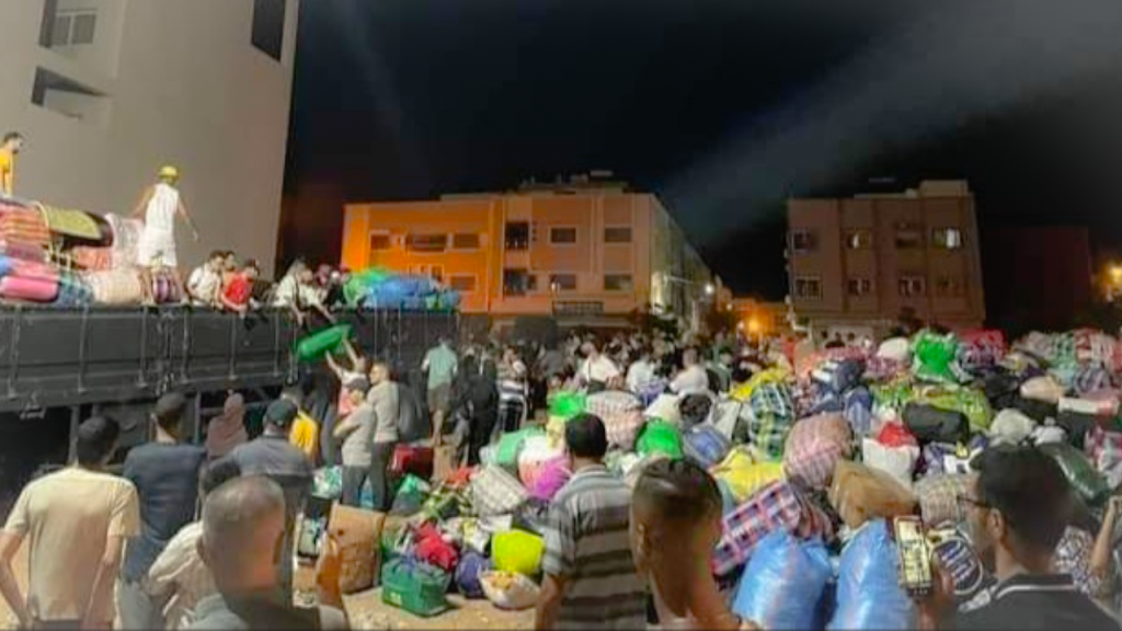 جريدة الاخبار 24 % - تازة بعد الإقبال الكبير على مركز التبرع بالدم، انطلاق قوافل تضامنية الى المناطق المنكوبة