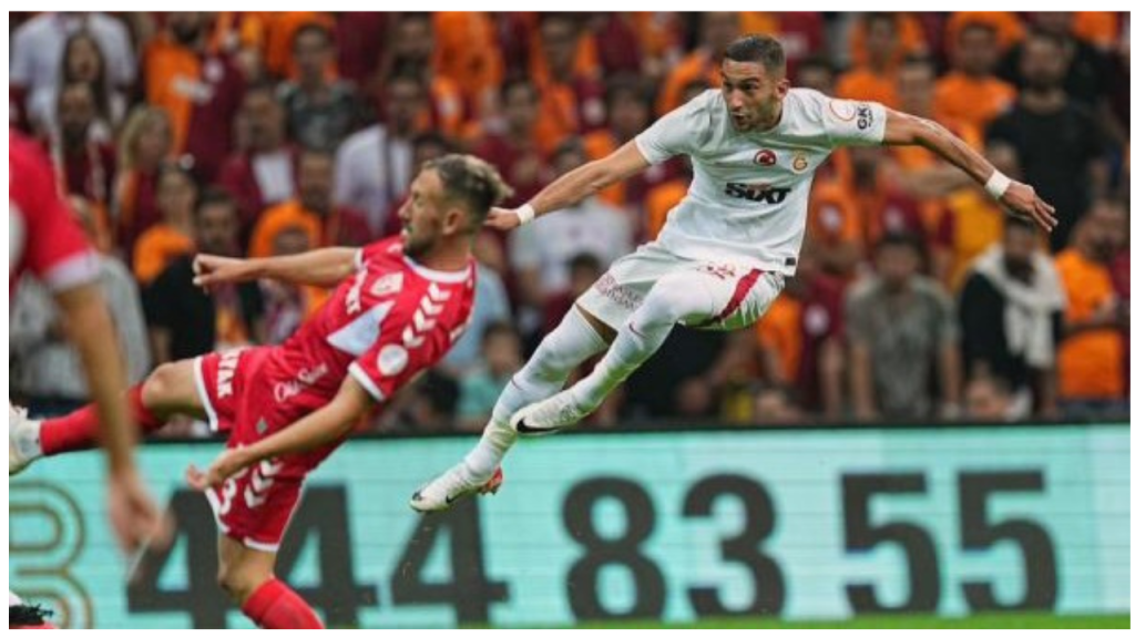 جريدة الاخبار 24 % - حكيم زياش يشارك لأول مرة مع غلطة سراي ويساهم في الفوز ضد سامسون سبور