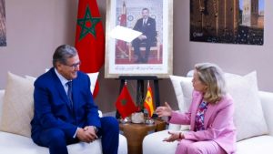 جريدة الاخبار 24 % - مباحثات بين رئيس الحكومة المغربية ونائبة رئيس الحكومة الإسبانية لتعزيز التعاون والشراكة الثنائية بمراكش