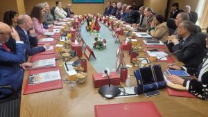 جريدة الاخبار 24 % - الداكي يستعرض تجربة استقلالية النيابة العامة مع رئيسة المجلس الأعلى للقضاء البلجيكي