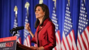 جريدة الاخبار 24 % - السفيرة السابقة للأمم المتحدة نيكي هيلي تتصدر الانتخابات التمهيدية في واشنطن