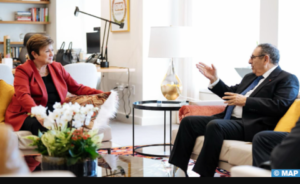 جريدة الاخبار 24 % - المديرة العامة لصندوق النقد الدولي تستقبل سفير المغرب في واشنطن