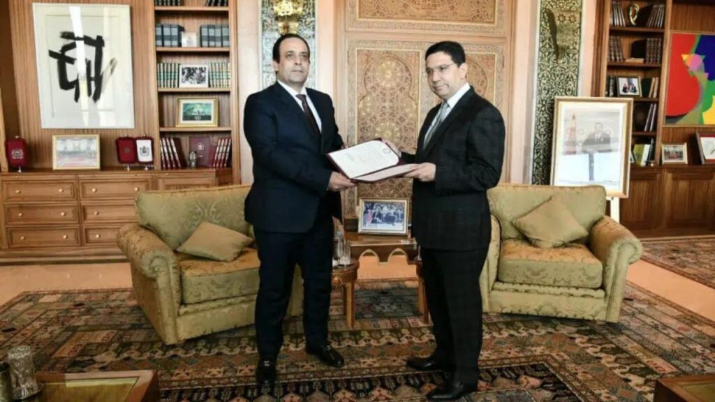جريدة الاخبار 24 % - وزير الخارجية المغربي يستقبل مبعوث المجلس الرئاسي الليبي