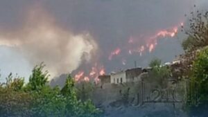 جريدة الاخبار 24 % - السلطات المغربية تواصل جهودها لإخماد الحرائق بغابة بورد إقليم تازة