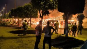 جريدة الاخبار 24 % - تفاصيل وآثار حريق سوق ابن عباد بالقنيطرة