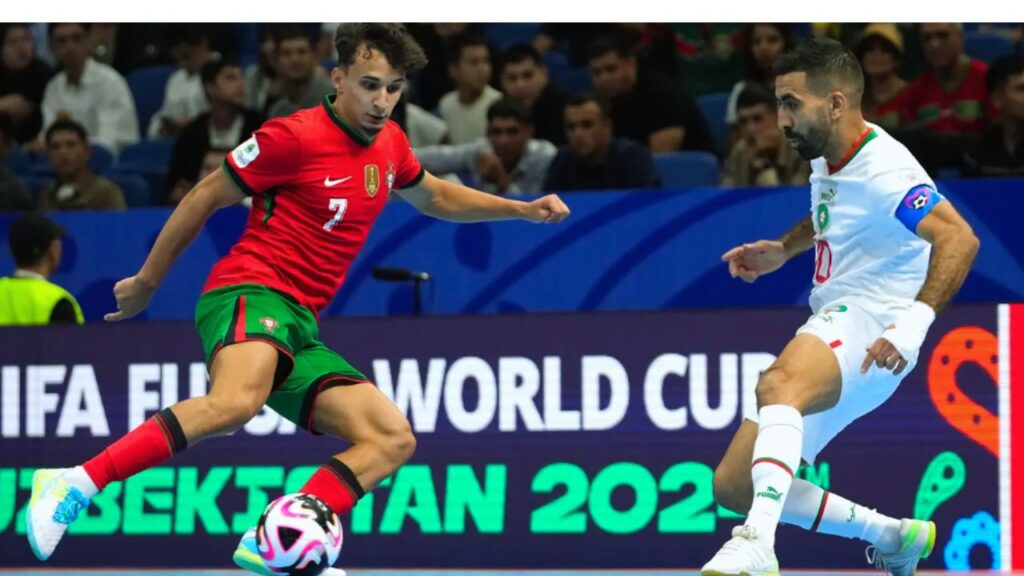 جريدة الاخبار 24 % - المنتخب المغربي ينهزم أمام نظيره البرتغالي في كأس العالم لكرة القدم داخل القاعة