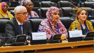 جريدة الاخبار 24 % - راشيد الطالبي العلمي يشارك في المؤتمر الإفريقي لرؤساء البرلمانات بجوهانسبورغ