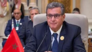 جريدة الاخبار 24 % - مباحثات عزيز أخنوش مع نائب رئيس مجلس الدولة الصيني