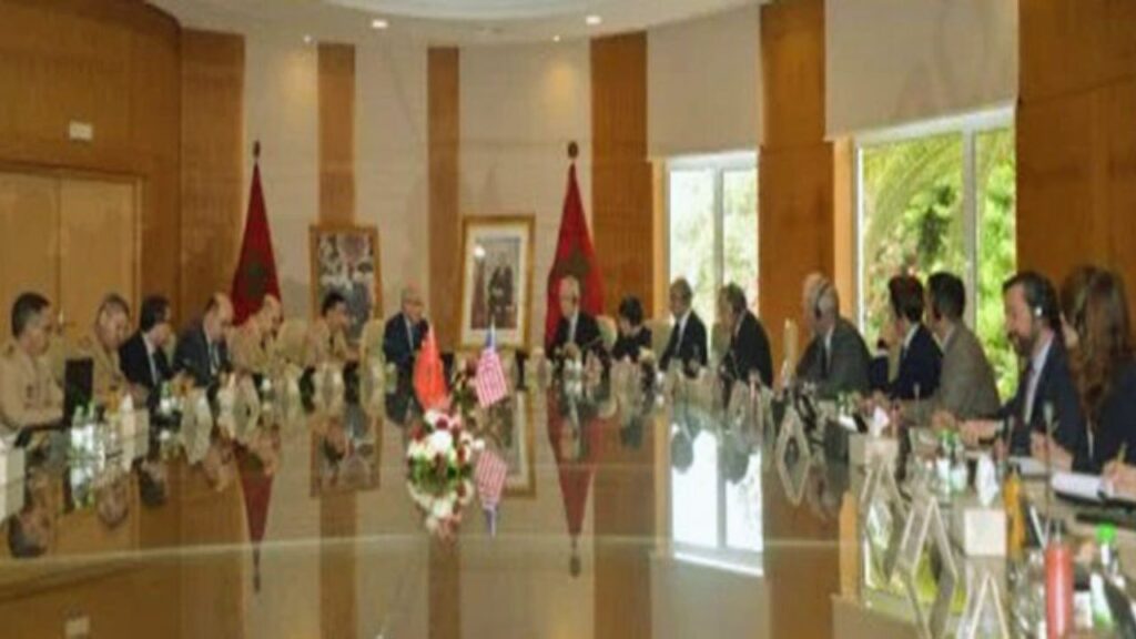 جريدة الاخبار 24 % - استقبال وفد مجلس الشيوخ الأمريكي بمقر إدارة الدفاع الوطني