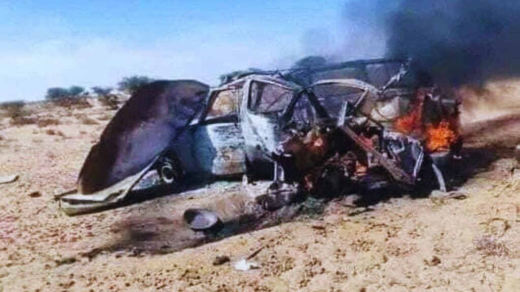 جريدة الاخبار 24 % - طائرة مسيرة مغربية تستهدف مركبة لميليشيا البوليساريو بالمنطقة العازلة