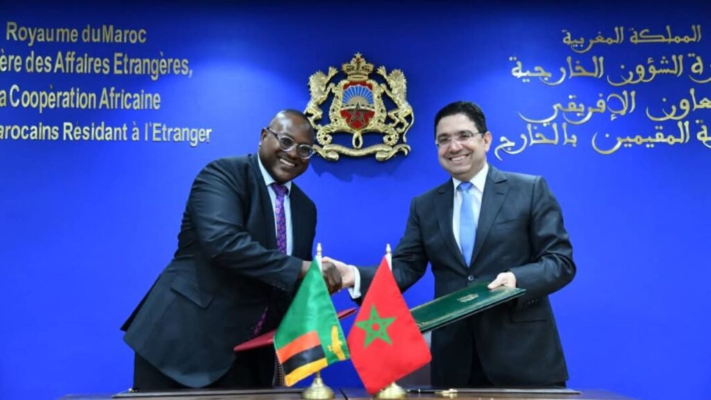 جريدة الاخبار 24 % - بوريطة التعاون المغربي الزامبي استراتيجية ملموسة على الصعيدين الإقليمي والدولي