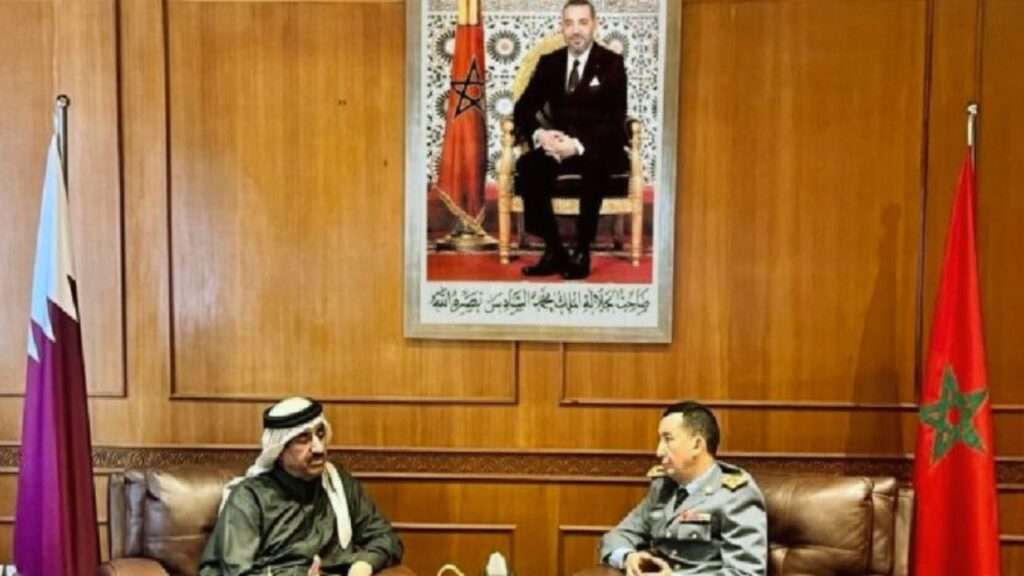 جريدة الاخبار 24 % - الفريق أول محمد بريظ يستقبل مستشار أمير قطر لشؤون الدفاع