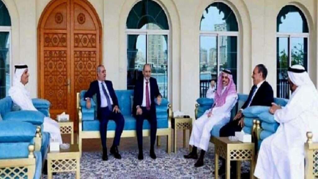 جريدة الاخبار 24 % - اللجنة الخماسية تؤكد إعادة إعمار غزة وتحقيق السلام العادل بفلسطين