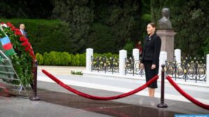 جريدة الاخبار 24 % - صاحبة السمو الملكي الأميرة للا حسناء تحيي رموز استقلال أذربيجان خلال زيارة رسمية