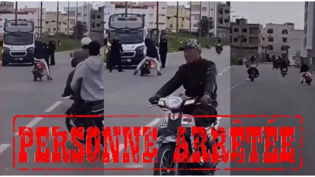 جريدة الاخبار 24 % - أمن سلا يوقف ستة متهورين في سياقة استعراضية للدرجات النارية