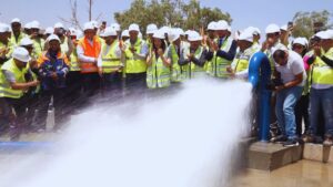 جريدة الاخبار 24 % - المكتب الشريف للفوسفاط يطلق أطول أنبوب لنقل المياه بين مدينتي جرف الأصفر خريبكة