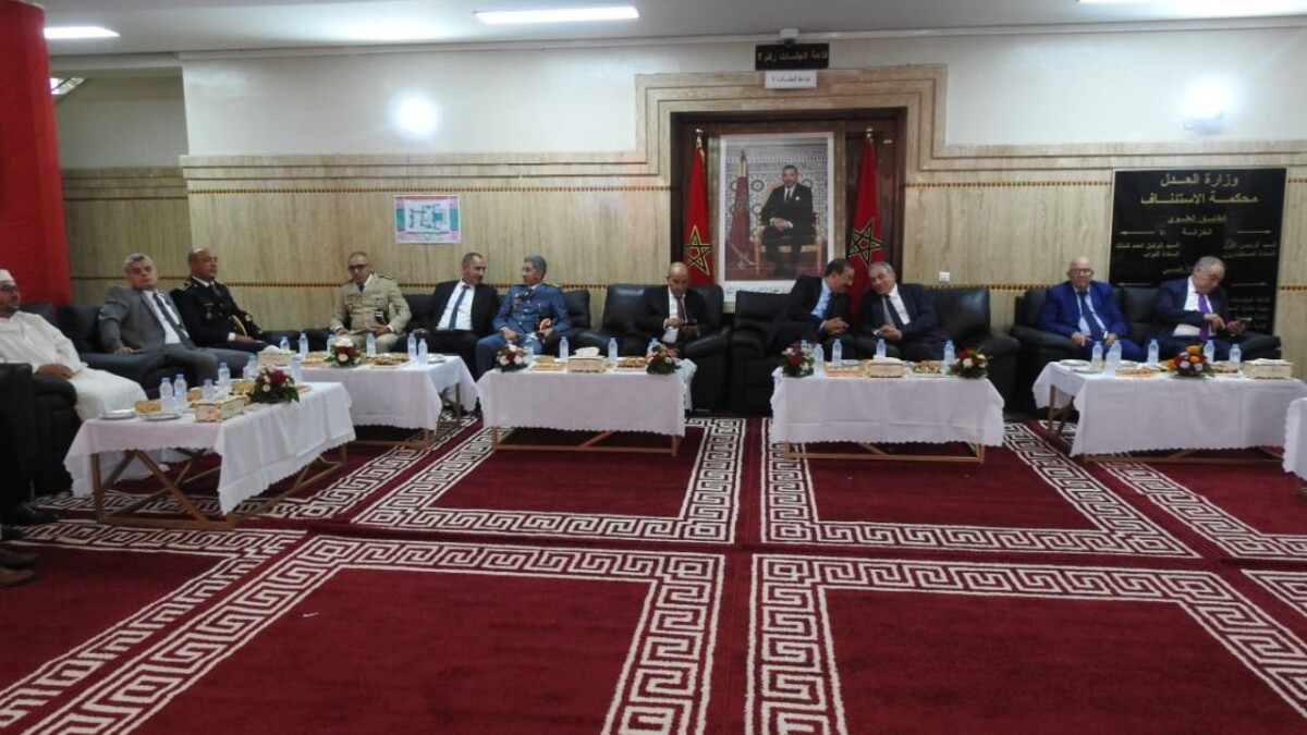 جريدة الاخبار 24 % - محكمة الاستئناف بالقنيطرة تخلد ذكرى عيد العرش وتعكس عمق الوفاء للعرش العلوي المجيد