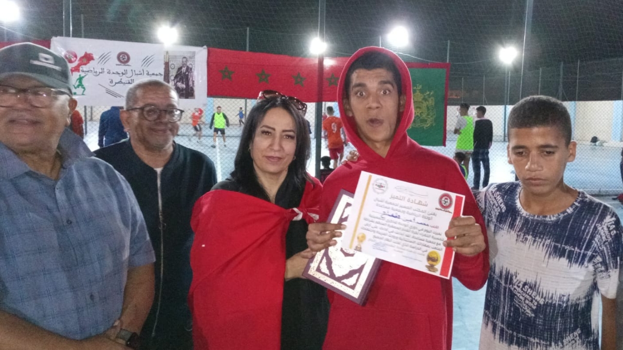 جريدة الاخبار 24 % - جمعية أشبال الوحدة الرياضية بالقنيطرة تحتفي بالمسيرة الخضراء