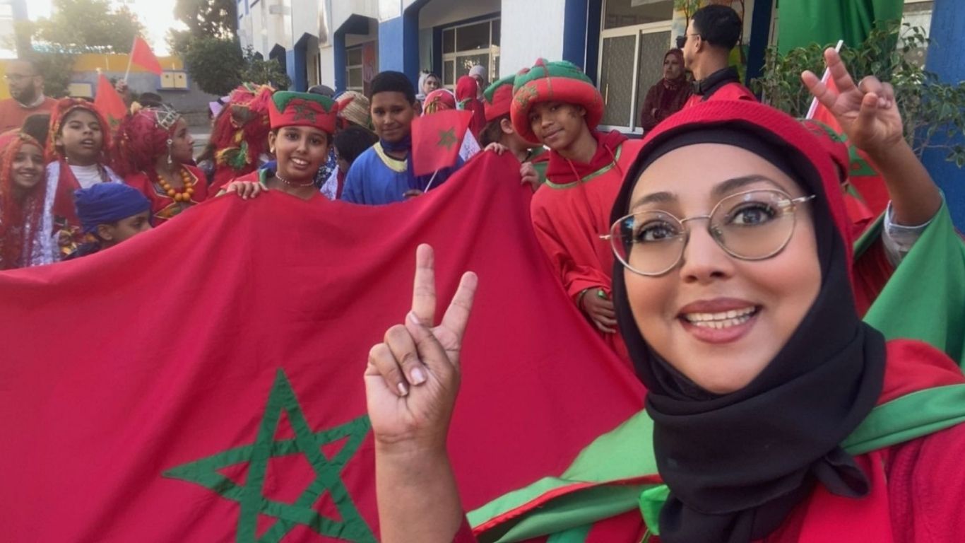 جريدة الاخبار 24 % - مدرسة عبد الرحمان الداخل بالقنيطرة تحتفي بذكرى المسيرة الخضراء