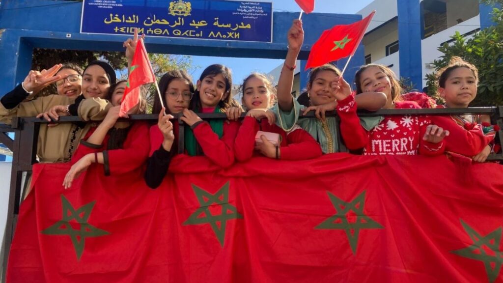 جريدة الاخبار 24 % - مدرسة عبد الرحمان الداخل بالقنيطرة تحتفي بذكرى المسيرة الخضراء