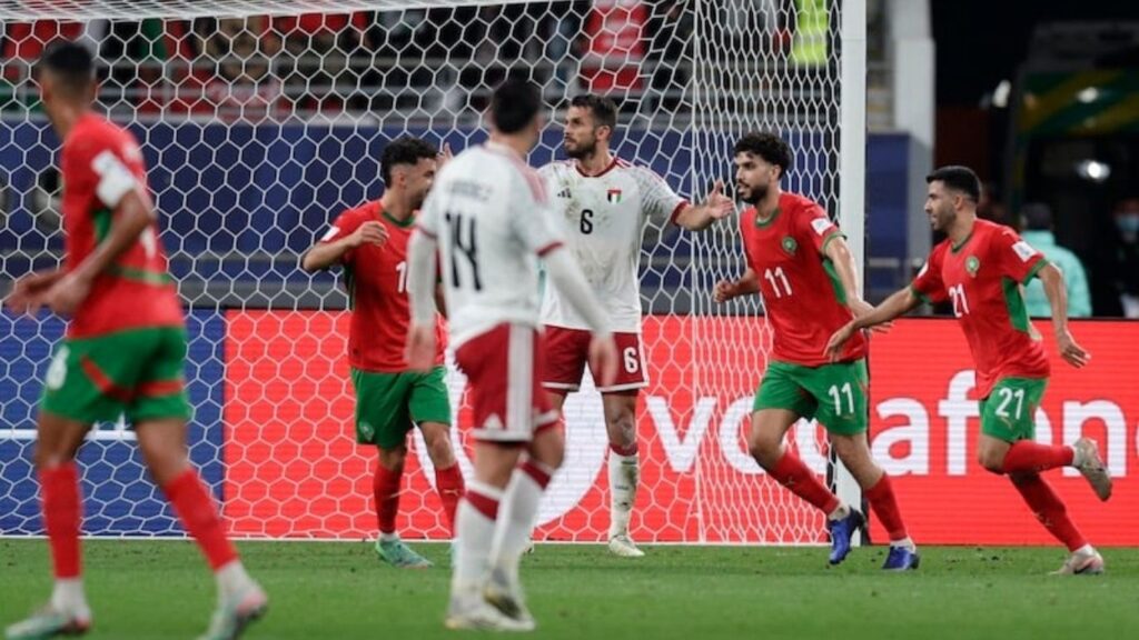 المنتخب الوطني المغربي يتأهل لنصف نهائي كأس العرب بقطر - 2026 جريدة الاخبار 24 % - المنتخب الوطني المغربي يتأهل لنصف نهائي كأس العرب بقطر