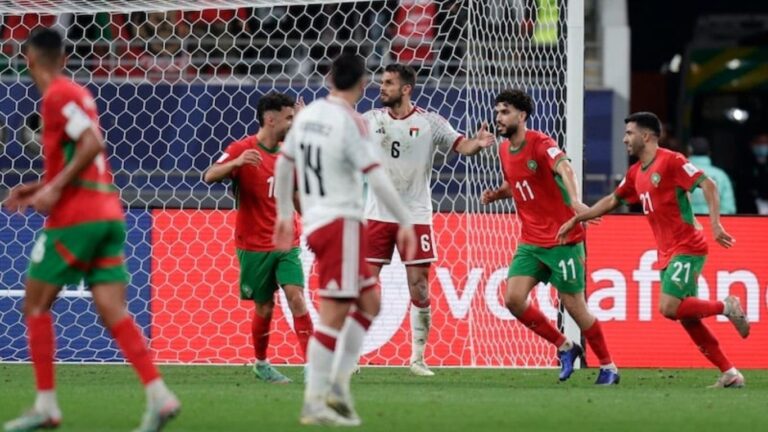 المنتخب الوطني المغربي يتأهل لنصف نهائي كأس العرب بقطر جريدة الاخبار 24 % - المنتخب الوطني المغربي يتأهل لنصف نهائي كأس العرب بقطر