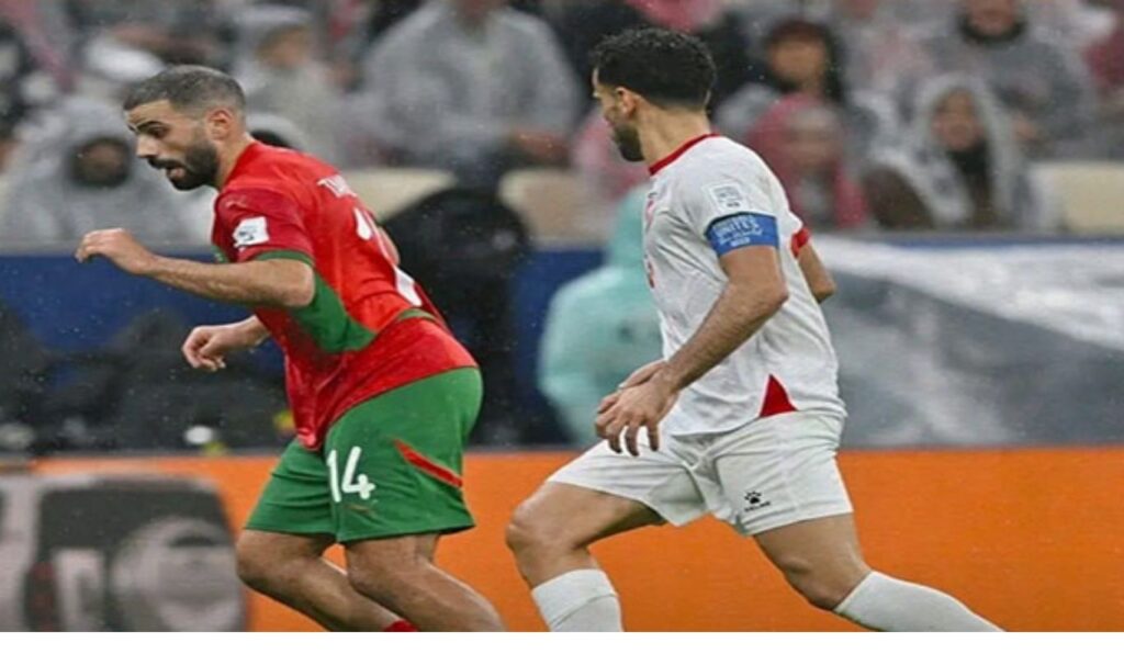 جريدة الاخبار 24 % - المنتخب المغربي ينهي الشوط الأول أمام نظيره الأردني بهدف في نهائي كأس العرب