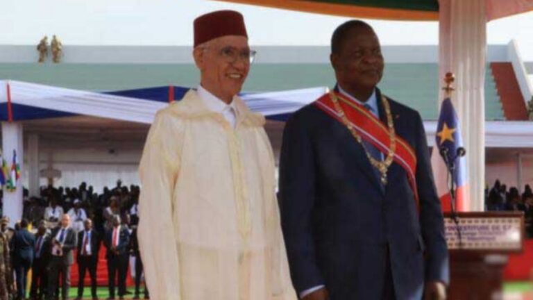 الطالبي العلمي يمثل جلالة الملك في تنصيب رئيس جمهورية إفريقيا الوسطى جريدة الاخبار 24 % - الطالبي العلمي يمثل جلالة الملك في تنصيب رئيس جمهورية إفريقيا الوسطى