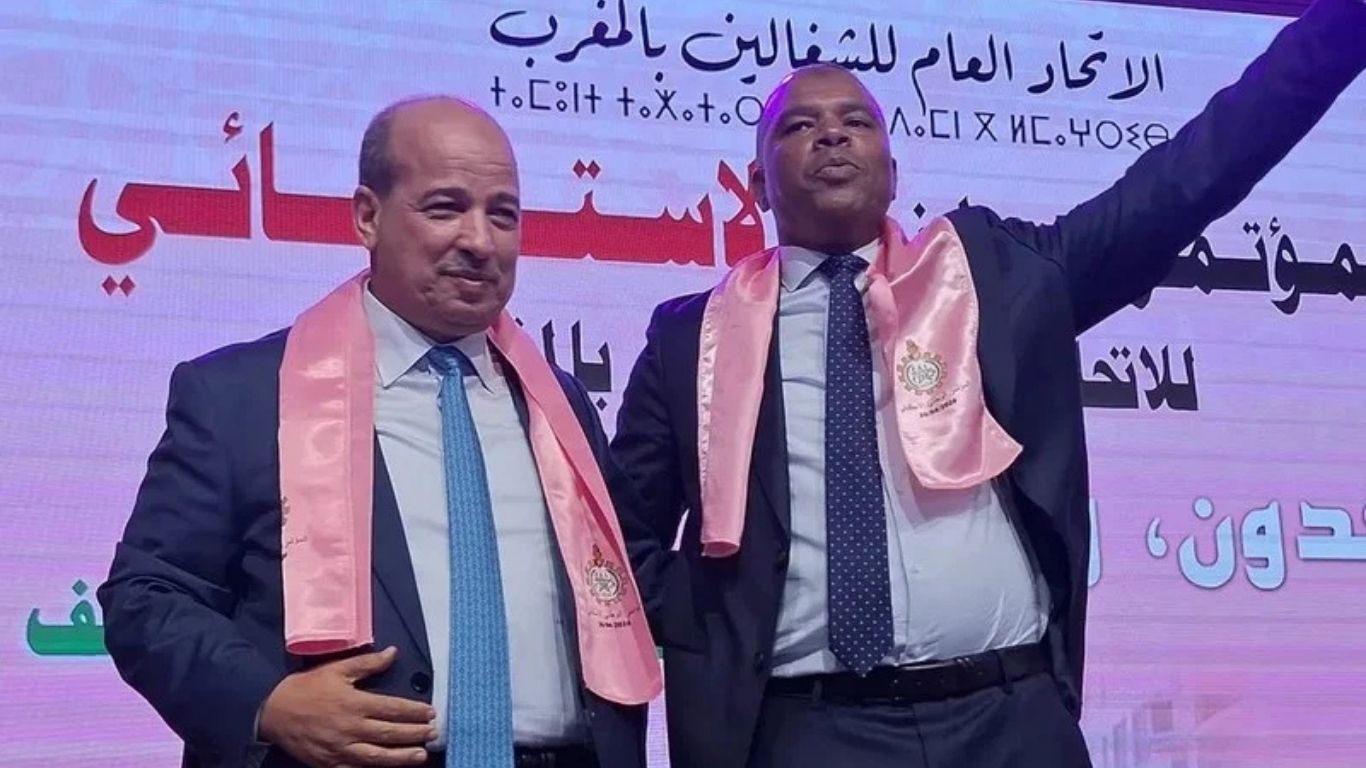 جريدة الاخبار 24 % - انتخاب علاكوش كاتبا عاما جديدا للاتحاد العام للشغالين بالمغرب