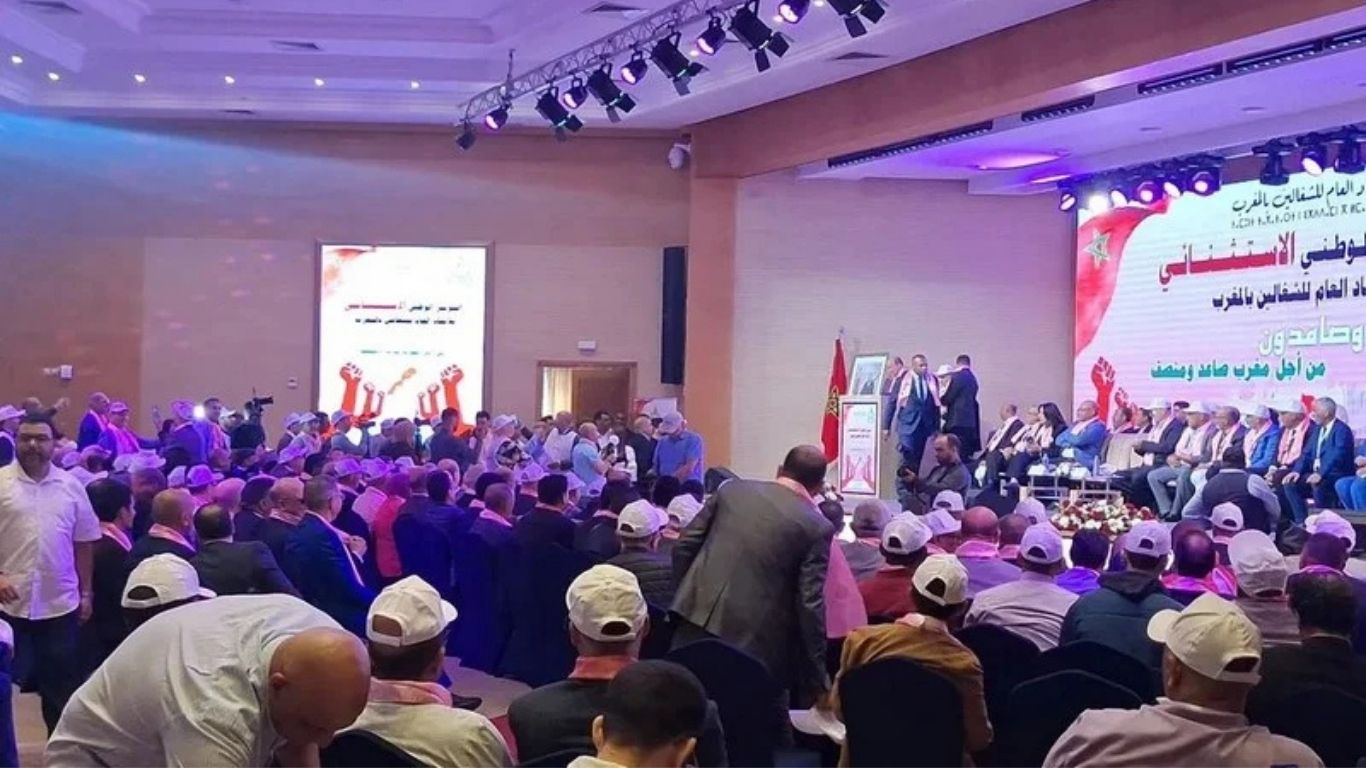 جريدة الاخبار 24 % - انتخاب علاكوش كاتبا عاما جديدا للاتحاد العام للشغالين بالمغرب