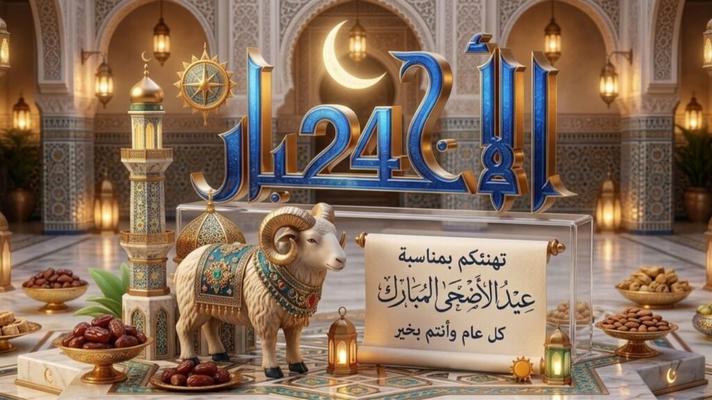 تهنئة بمناسبة عيد الأضحى المبارك