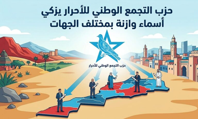 حزب التجمع الوطني للأحرار يزكي أسماء وازنة بمختلف الجهات